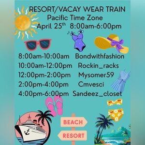 👙RESORT 🚢 VACAY 👒WEAR ✈️ TRAIN SHOW🌴